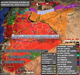 Military Situation In Syria On February 23, 2023 (Map Update)