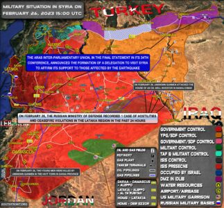 Military Situation In Syria On February 26, 2023 (Map Update)