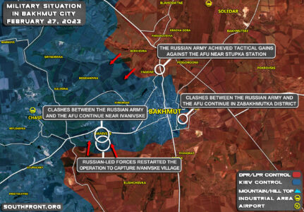 Military Situation In Bakhmut On February 27, 2023 (Map Update)