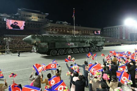 Night Military Parade In North Korea Showcased New Intercontinental Ballistic Missile