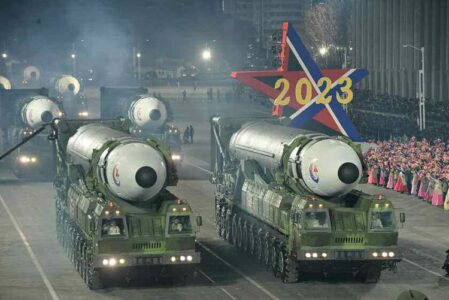 Night Military Parade In North Korea Showcased New Intercontinental Ballistic Missile