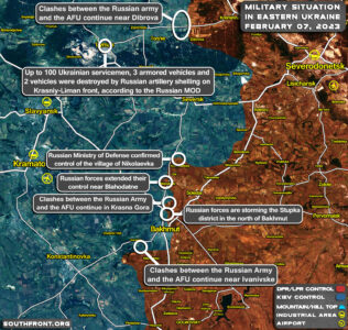 Military Situation In Bakhmut Region On February 7, 2023 (Map Update)