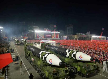 Night Military Parade In North Korea Showcased New Intercontinental Ballistic Missile