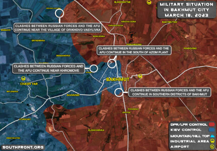 Military Situation In Bakhmut On March 18, 2023 (Map Update)