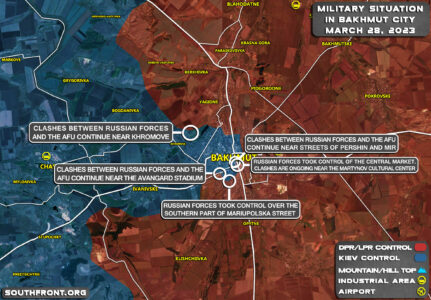 Military Situation In Bakhmut On March 28, 2023 (Map Update)