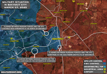 Military Situation In Bakhmut On March 7, 2023 (Map Update)