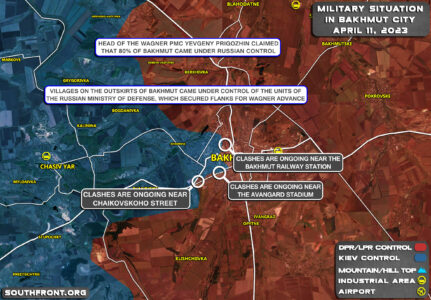 Military Situation In Bakhmut On April 11, 2023 (Map Update)