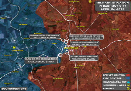 Military Situation In Bakhmut On April 15, 2023 (Map Update)