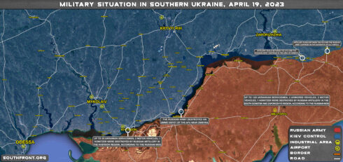 Military Situation In Southern Ukraine On April 19, 2023 (Map Update)