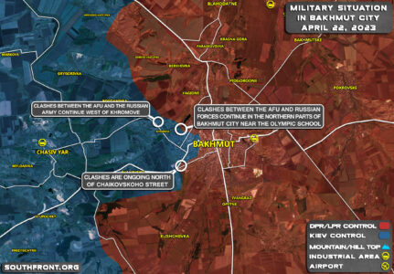 Military Situation In Bakhmut On April 22, 2023 (Map Update)