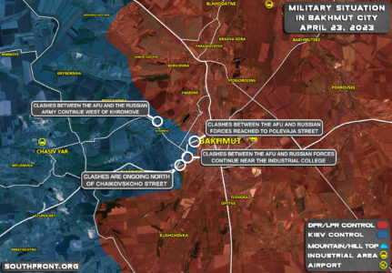 Military Situation In Bakhmut On April 23, 2023 (Map Update)