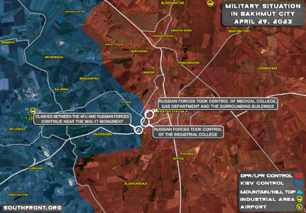 Military Situation In Bakhmut On April 29, 2023 (Map Update)