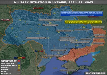 Military Situation In Ukraine On April 29, 2023 (Map Update)