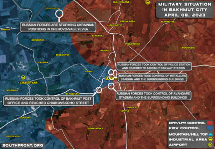 Military Situation In Bakhmut On April 8, 2023 (Map Update)