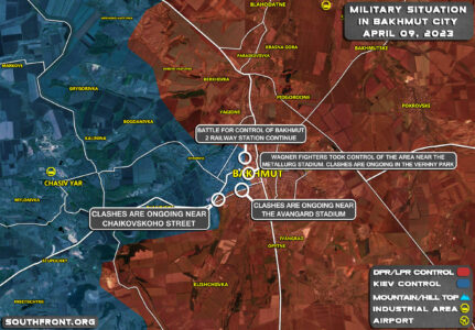 Military Situation In Bakhmut On April 9, 2023 (Map Update)