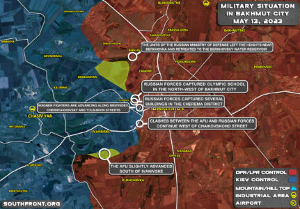 Military Situation In Bakhmut On May 13, 2023 (Map Update)