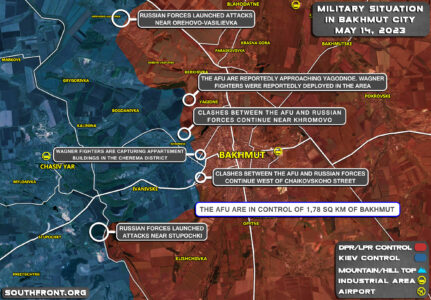 Military Situation In Bakhmut On May 14, 2023 (Map Update)