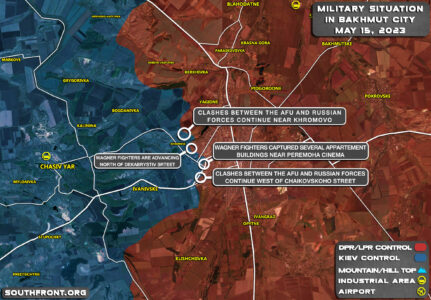 Military Situation In Bakhmut On May 15, 2023 (Map Update)