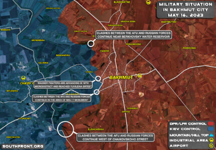 Military Situation In Bakhmut On May 16, 2023 (Map Update)