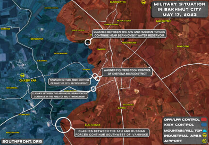 Military Situation In Bakhmut On May 17, 2023 (Map Update)