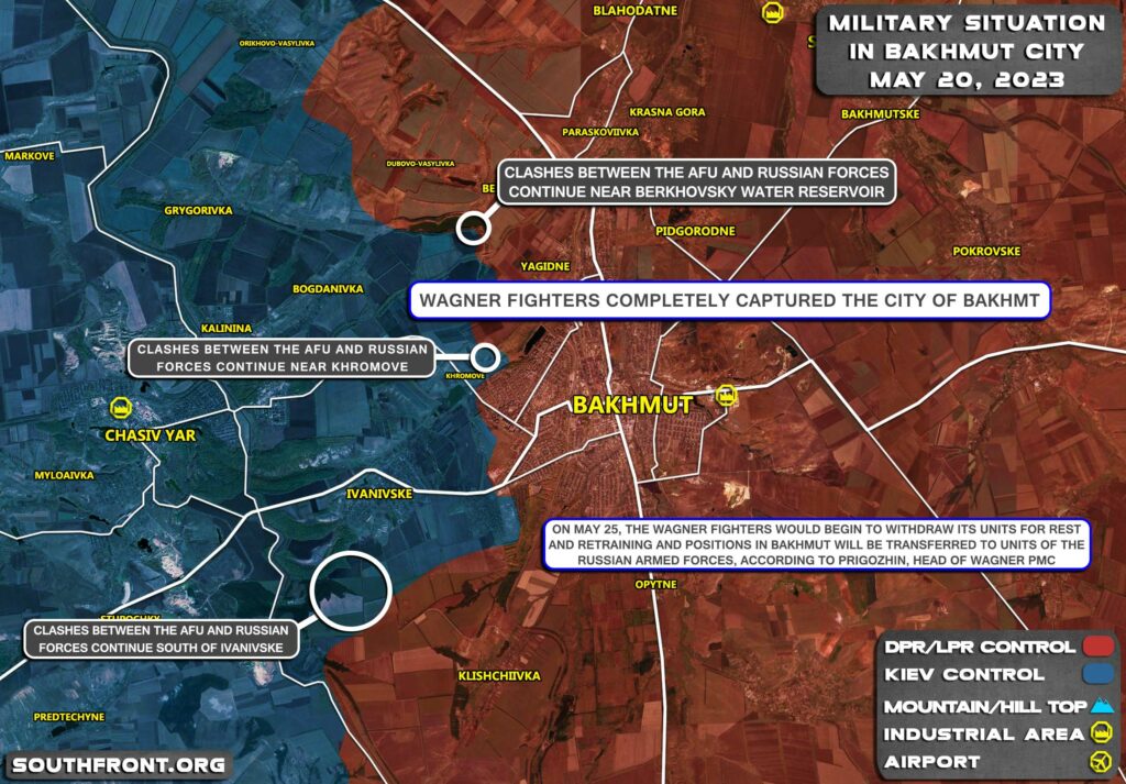 Map Update: Russians Fully Liberated Bakhmut