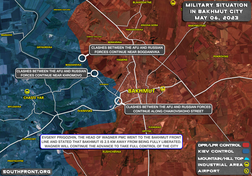 Military Situation In Bakhmut On May 6, 2023 (Map Update)