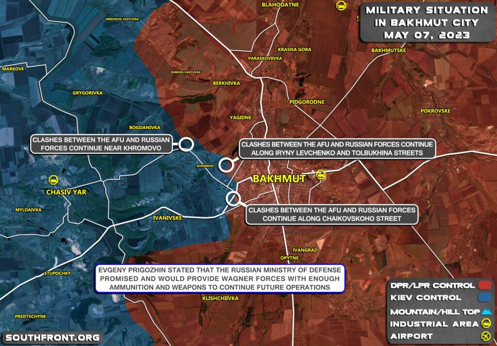 Military Situation In Bakhmut On May 7, 2023 (Map Update)