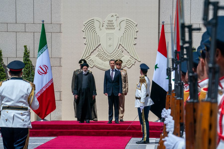 Iranian President Arrives In Syria For First Visit Since War Began