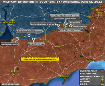 Military Situation In Southern Ukraine On June 12, 2023 (Map Update)