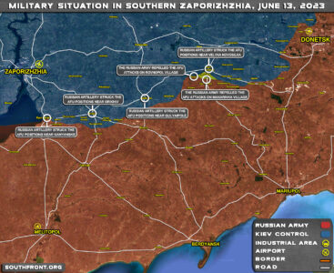 Military Situation In Southern Ukraine On June 13, 2023 (Map Update)