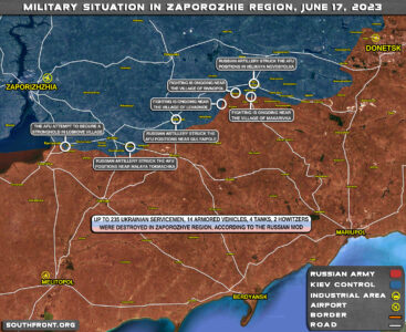 Military Situation In Southern Ukraine On June 17, 2023 (Map Update)