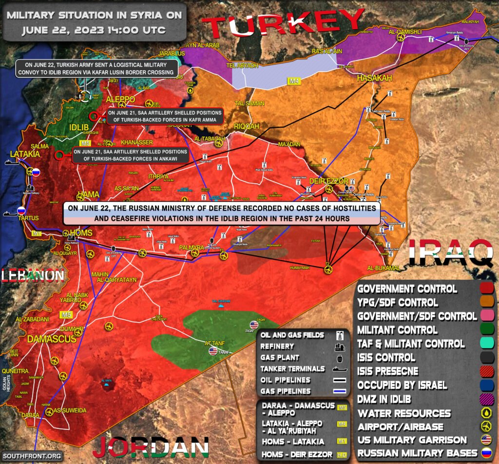 Military Situation In Syria On June 22, 2023 (Map Update)