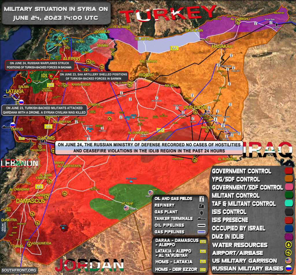 Military Situation In Syria On June 24, 2023 (Map Update)