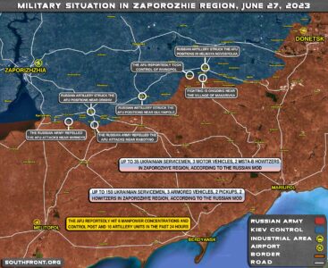 Military Situation In Southern Ukraine On June 27, 2023 (Map Update)