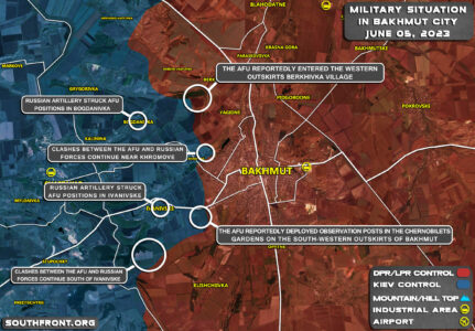 Military Situation In Bakhmut On June 5, 2023 (Map Update)