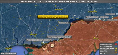 Military Situation In Southern Ukraine On June 6, 2023 (Map Update)