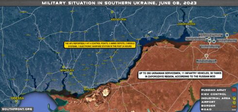 Military Situation In Southern Ukraine On June 8, 2023 (Map Update)