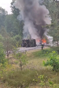 Second 'Road Accident' In Week Results In Burning Of NATO Military Equipment In Latvia