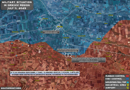 Military Situation In Southern Ukraine On July 11, 2023 (Map Update)