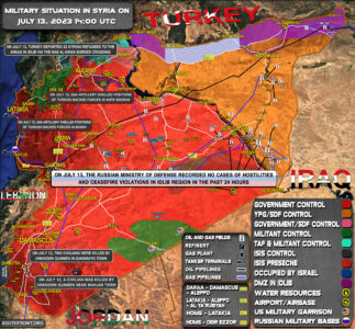 Military Situation In Syria On July 13, 2023 (Map Update)