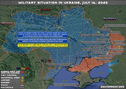 Military Situation In Ukraine On July 16, 2023 (Map Update)