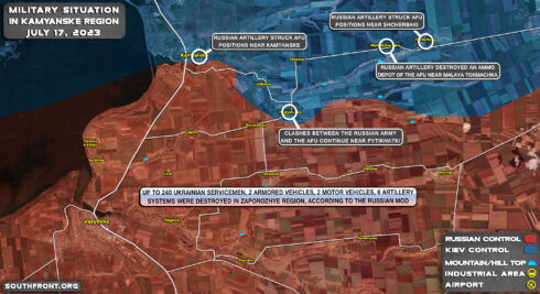 Military Situation In Southern Ukraine On July 17, 2023 (Map Update)