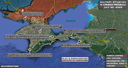 Ukrainian Attacks On Crimea From July 16 To July 23, 2023 (Map Update)