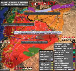 Military Situation In Syria On July 24, 2023 (Map Update)