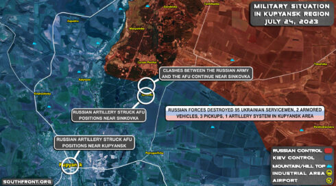 Military Situation On Northern Donbass Frontlines On July 24, 2023 (Map Update)