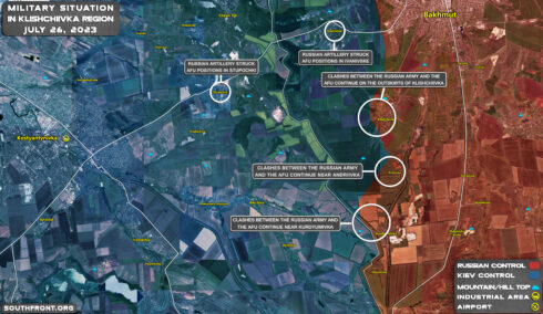 Military Situation South Of Bakhmut On July 26, 2023 (Map Update)