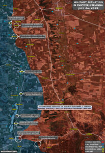 Military Situation On Svatove-Kreminna Frontlines On July 26, 2023 (Map Update)