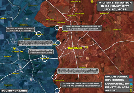 Military Situation In Bakhmut Region On July 27, 2023 (Map Update)