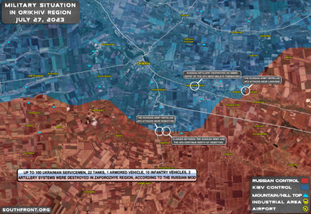 Military Situation In Southern Ukraine On July 27, 2023 (Map Update)