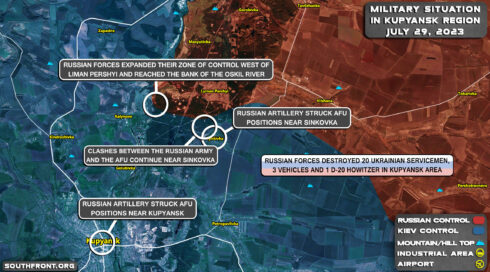 Military Situation On Kupyansk Frontlines On July 29, 2023 (Map Update)